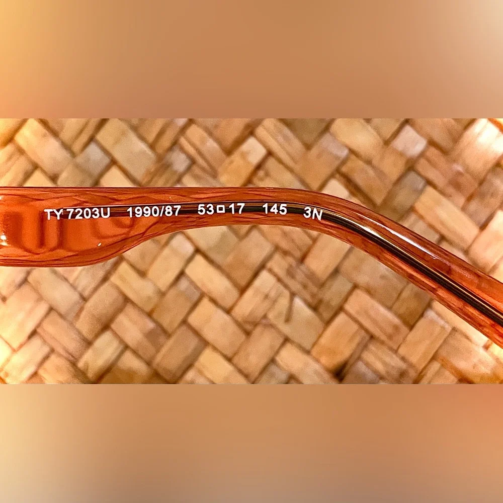 🔸NEW Tory Burch Sunglasses 🔸YY7203U 1990187 Orange Frames - Picture 7 of 10